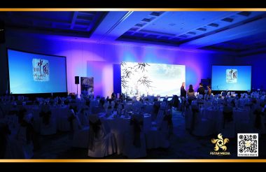 聚星传媒 中国国家旅游局温哥华推广会 LED视频墙 投影屏幕 现场音响 视频录制 活动策划