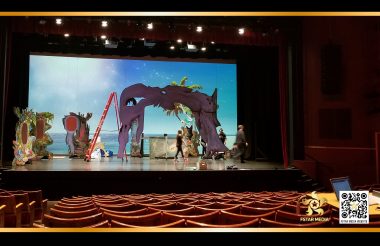 迪斯尼舞台剧剧场背景双投影屏幕及舞台剧视频设计