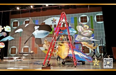 迪斯尼舞台剧剧场背景双投影屏幕及舞台剧视频设计