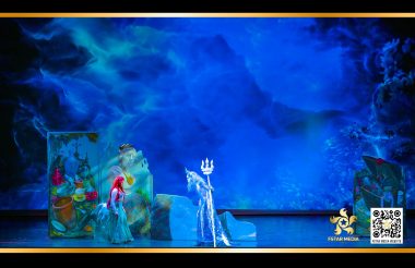 迪斯尼舞台剧剧场背景双投影屏幕及舞台剧视频设计