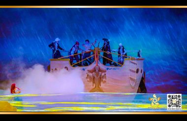 迪斯尼舞台剧剧场背景双投影屏幕及舞台剧视频设计