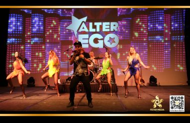 乐队舞台双投影背景屏幕