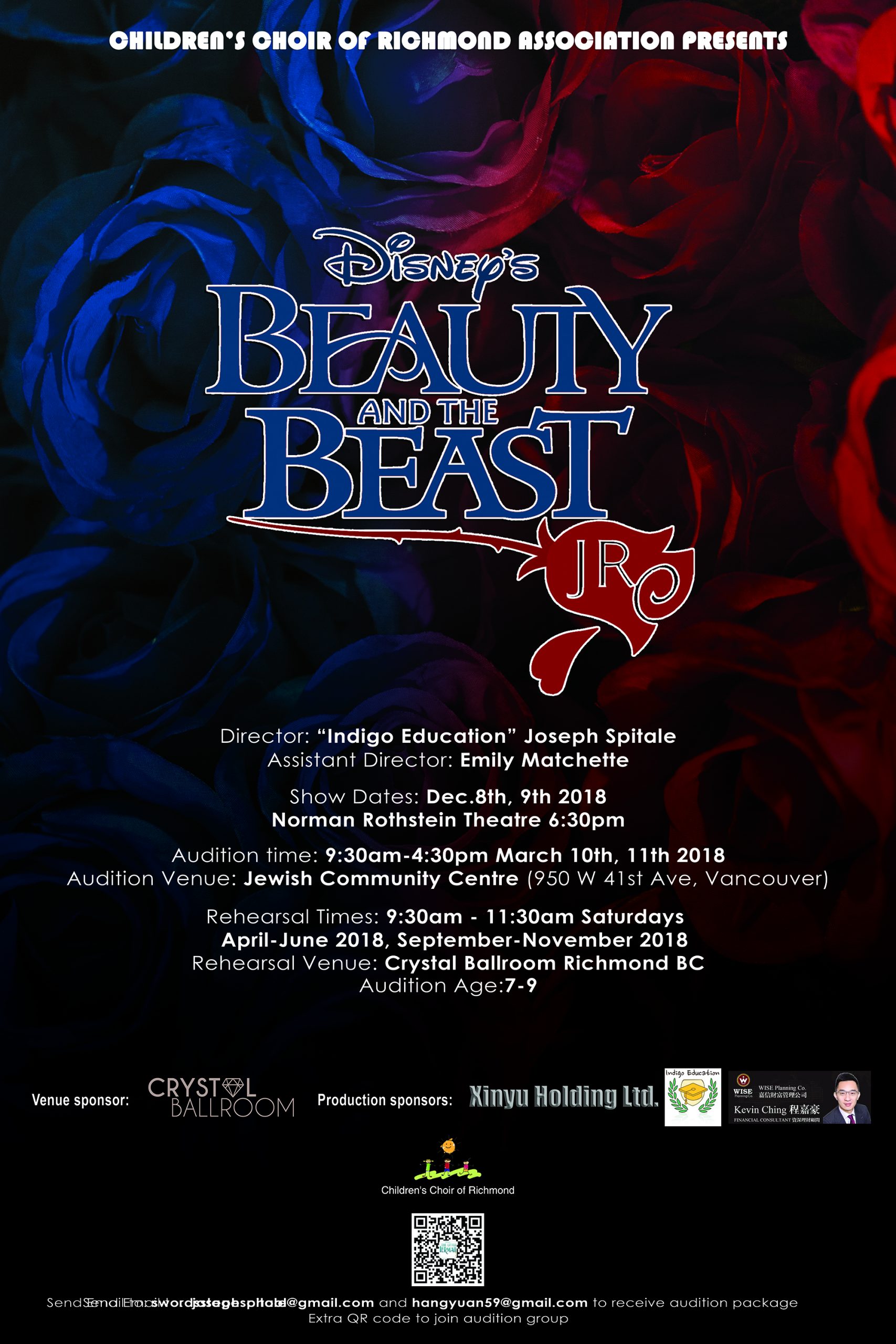 迪斯尼舞台剧美女与野兽海报设计