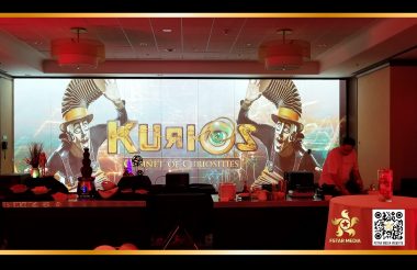 酒店会议室Ballroom墙面两台投影视频背景墙