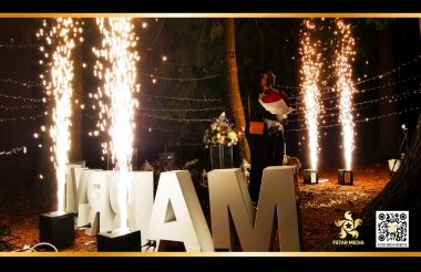 婚礼现场冷烟花